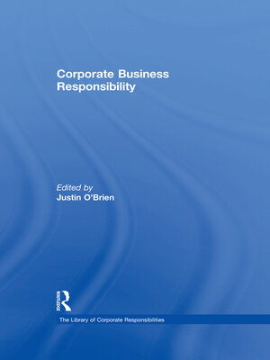 cover image of Corporate Business Responsibility